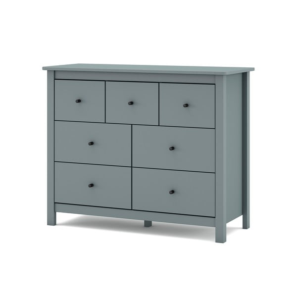 Скрин сиво-зелен от масивен бор 110x80x40 cm Misti – Marckeric-image-3