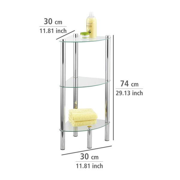 Ъглов рафт с 3 отделения Ъглов Yago - Wenko-image-4