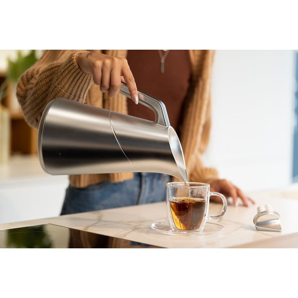 Термос в матово сребрист цвят 1 л Soho - Vialli Design-image-3