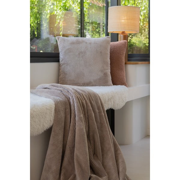 Кафяво-сиво одеяло от микроплюш 150x200 cm Pippa – Tiseco Home Studio-image-1