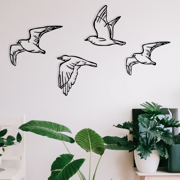 Метална декорация за стена в комплект от 4 броя 100x24 cm Zevahir - Wallity-image-3