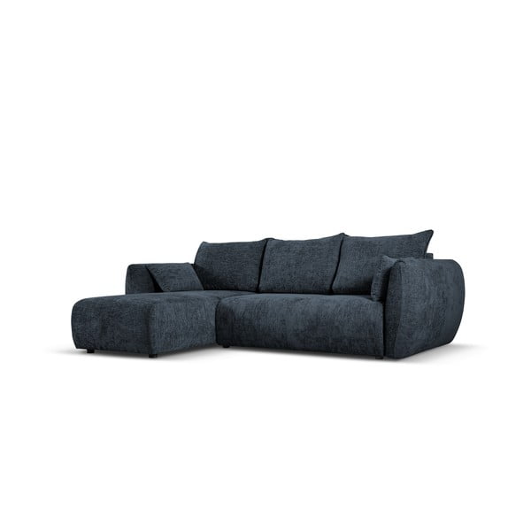 Тъмносин ъглов диван (ляв ъгъл) Matera - Cosmopolitan Design-image-3