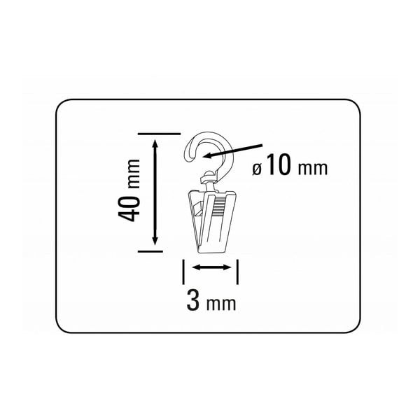 Кафяви кукички за пердета в комплект от 10 броя - SP TREND-image-2