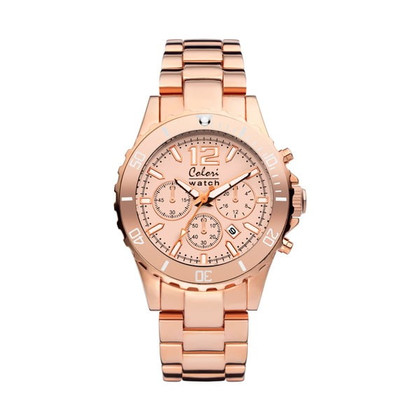 Hodinky Colori 40 All Steel Rose Chronolook