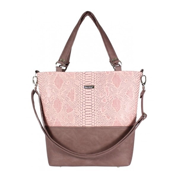 Розово-бежова дамска чанта Lele No.579 - Dara bags