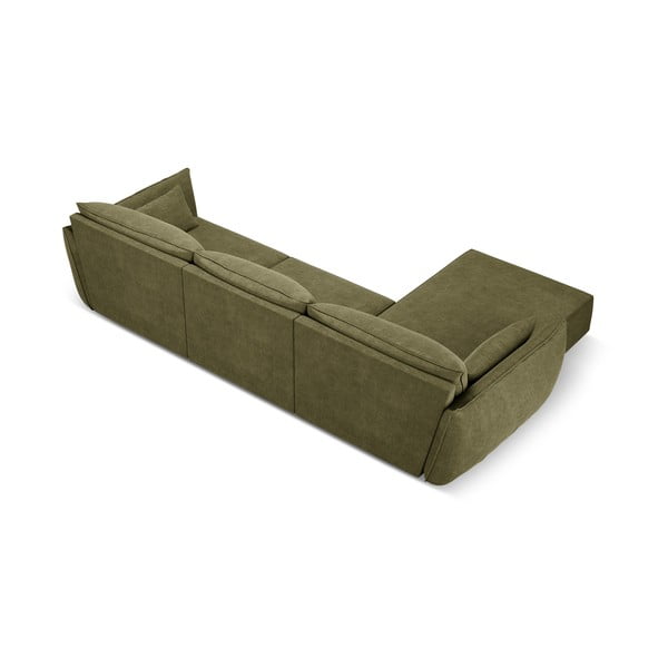 Зелен ъглов диван (ляв ъгъл) Vanda - Mazzini Sofas-image-3