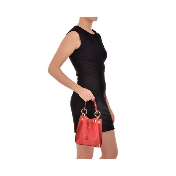 Червена кожена чанта Rissio - Roberta M-image-1