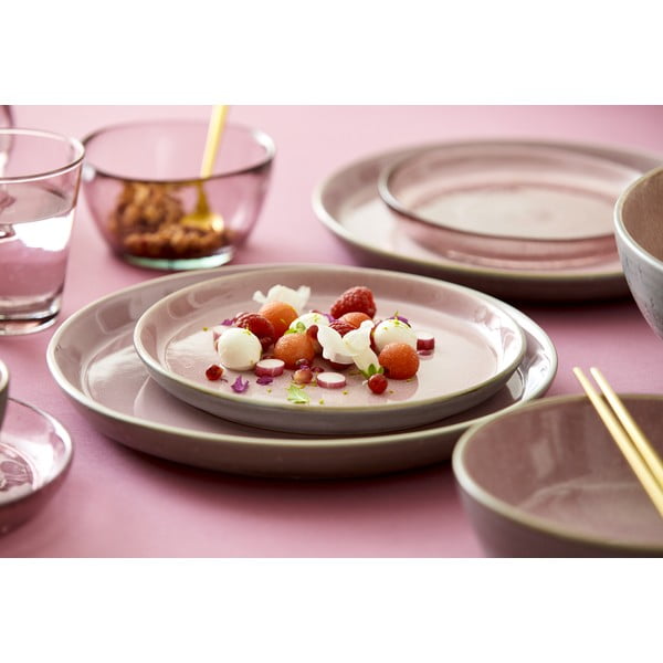 Розова/сива глинена чиния ø 27 cm Gastro Grey/Light Pink – Bitz-image-3