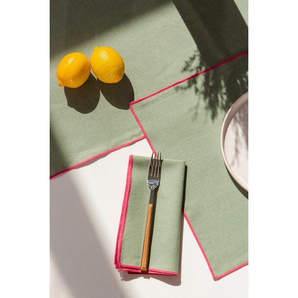 Ленени покривки за маса в комплект от 2 броя 41x130 cm Contrast Edge - Really Nice Things-image-4