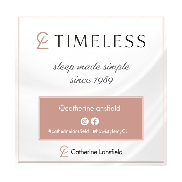 Бяло-зелено двойно удължено спално бельо 230x220 cm Scallop Border – Catherine Lansfield-image-4