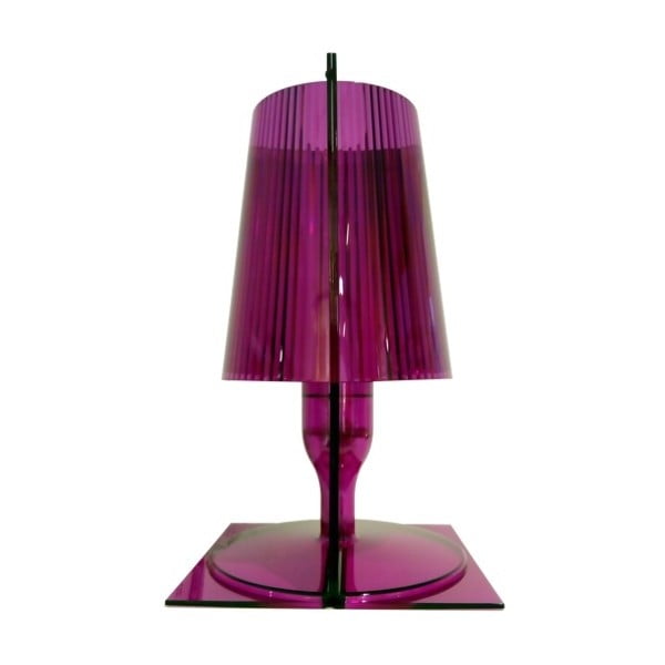 Tmavě růžová stolní lampa Kartell Take
