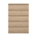 Скрин от дъбов декор  в естествен цвят 77x111x50 cm Naia – Tvilum