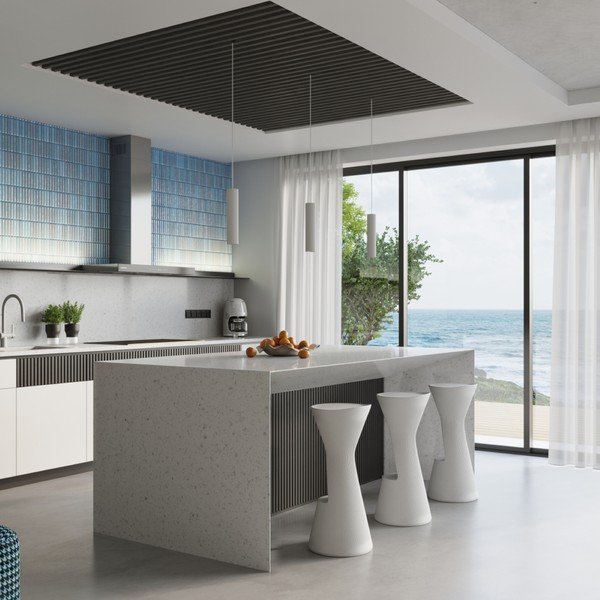 Бяло висящо осветително тяло Gleam – Sollux-image-1