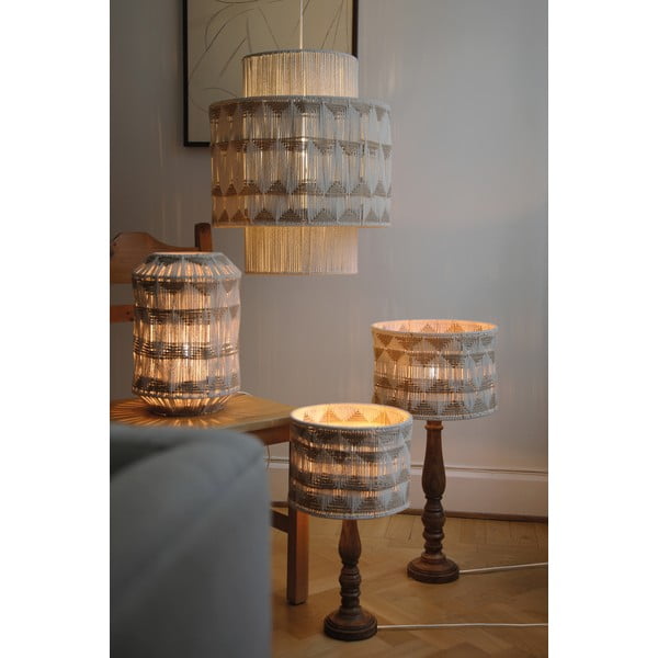 Настолна лампа с абажур от текстил и юта в кафяв и естествен цвят (височина 62,5 cm) Ano – Markslöjd-image-1