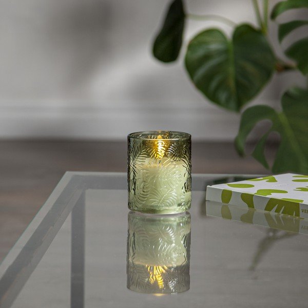 LED свещ (височина 10 см) Flamme Leaf - Star Trading-image-1