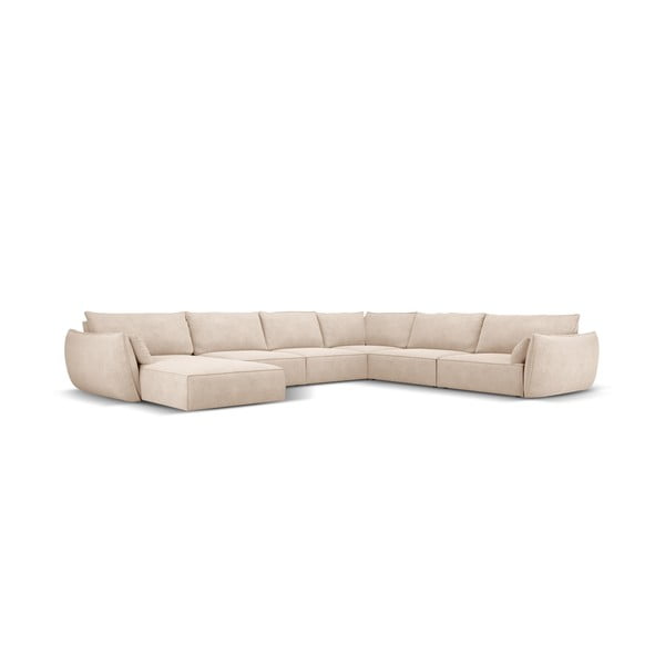 Бежов ъглов диван (десен ъгъл) Vanda - Mazzini Sofas-image-2