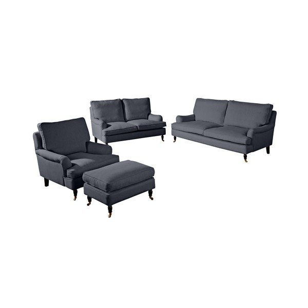 Antracitově šedé křeslo Max Winzer Passion-image-1