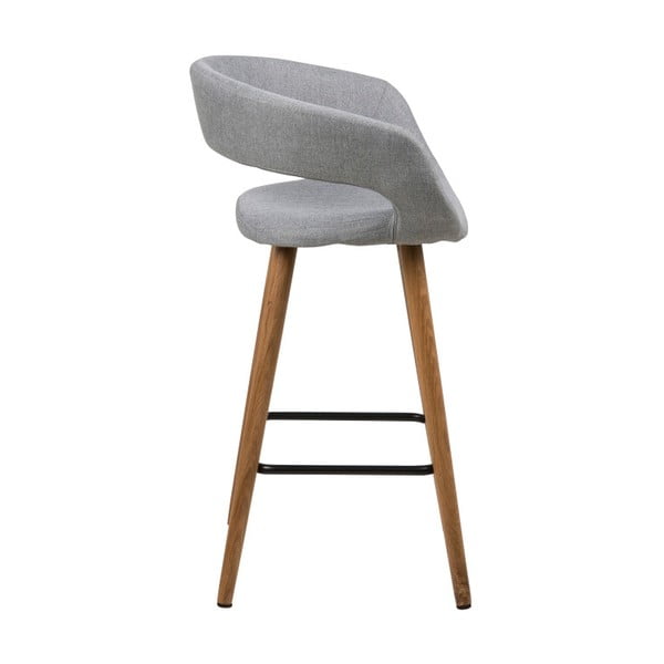 Комплект от 2 сиви бар столa Gill - Actona-image-4