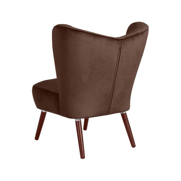 Тъмнокафяв фотьойл Кадифе Sari - Max Winzer-image-4