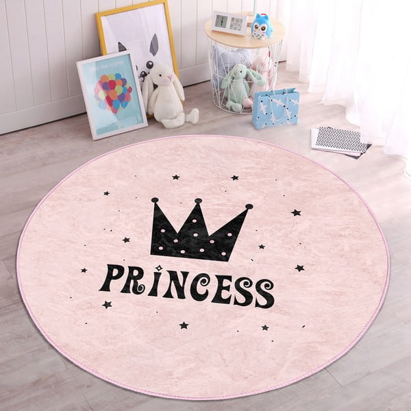 Розов детски килим ø 120 cm Comfort - Mila Home-image-1