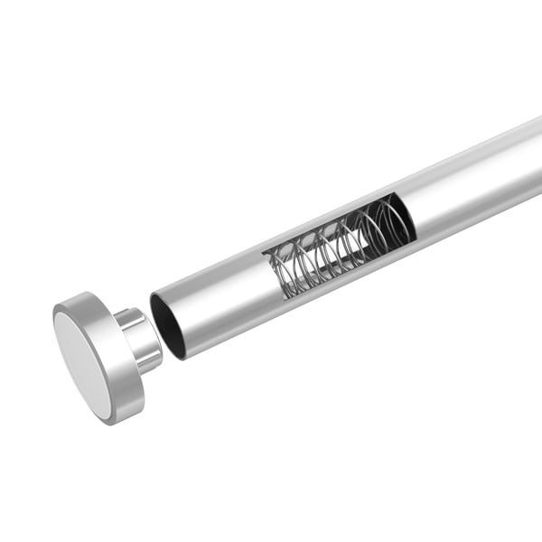 Телескопичен прът в сребристо за баня, дължина 110-185 см Luz - Wenko-image-4