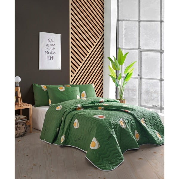 Детска покривка за легло с 2 калъфки за възглавници Авокадо, 200 x 220 cm Avokado - Mijolnir