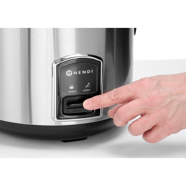 Уред за готвене на ориз в черно и сребристо – Hendi-image-1