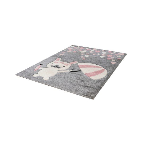 Сив детски килим Rain, 80 x 150 cm - Kayoom-image-1