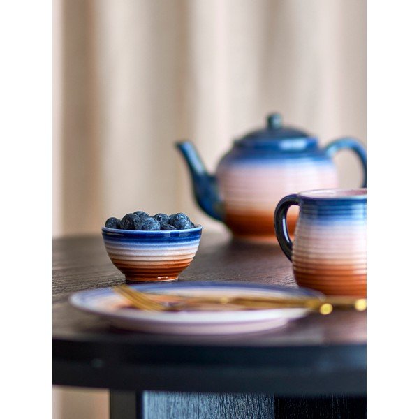 Сини/оранжеви керамични купички в комплект 4 бр. 110 ml Tatum – Bloomingville-image-1