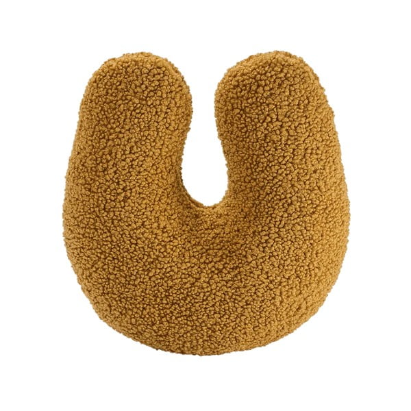 Кафява детска възглавница за диван от букле U – Wigiwama