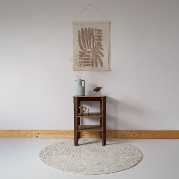 Кремав детски килим ø 140 cm Neethu Avoine – Nattiot-image-1