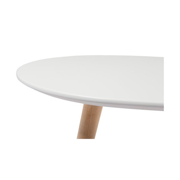 Бяла масичка за кафе с крака от букова дървесина , 75 x 43 cm Fly - Furnhouse-image-2