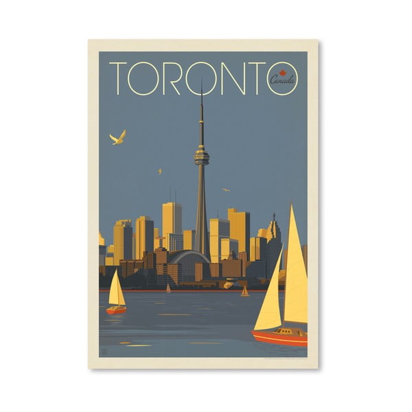 Плакат Торонто, 42 x 30 cm - Americanflat