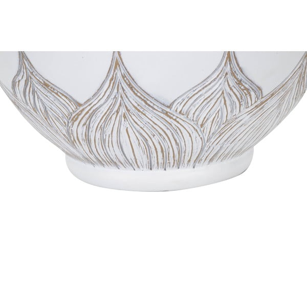 Настолна лампа с текстилен абажур в бяло и златисто (височина 59 cm) Atene - Mauro Ferretti-image-3