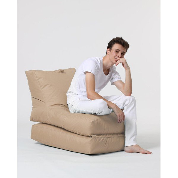 Бежов градински пуф за сядане Siesta – Floriane Garden-image-2