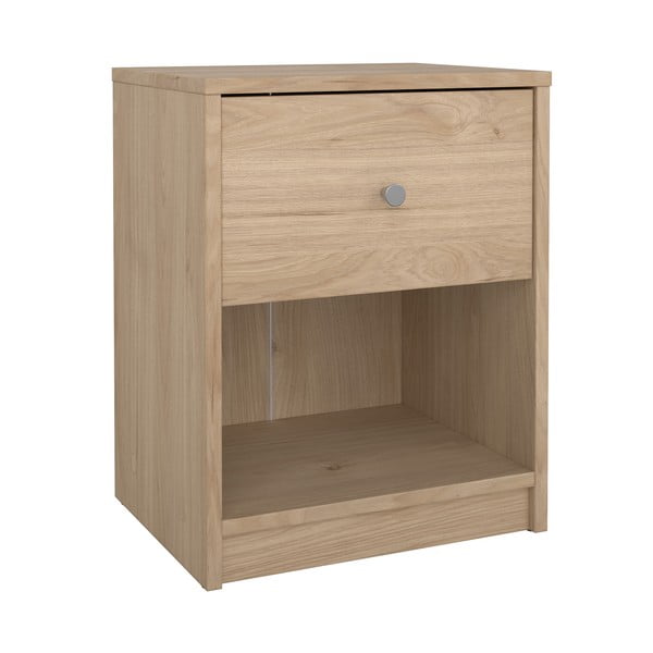 Нощно шкафче в дъбов декор с рафтове May - Tvilum-image-2