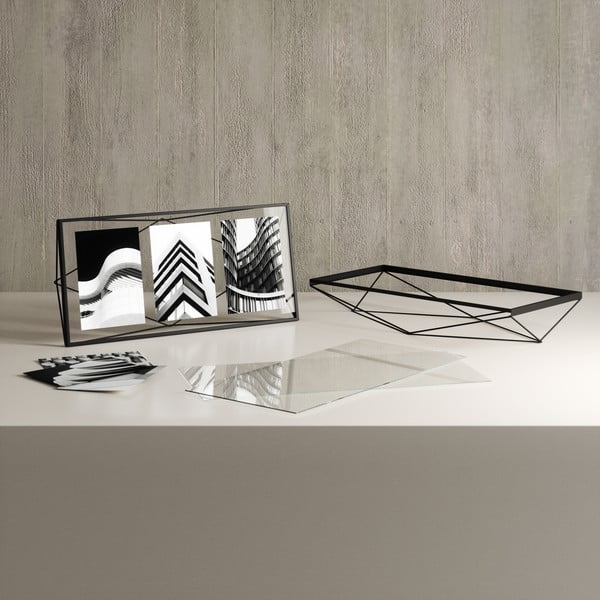 Черна метална стояща/висяща рамка 48x23 cm Prisma – Umbra-image-4