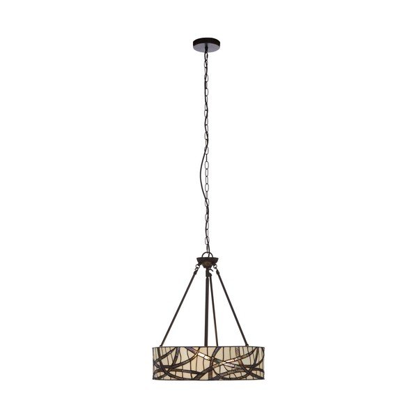 Метално висящо осветително тяло със стъклен абажур ø 46 cm Waldorf – Premier Housewares
