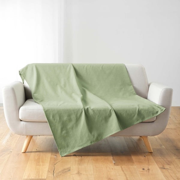 Зелено покривало за легло 180x220 cm Lucile – douceur d'intérieur