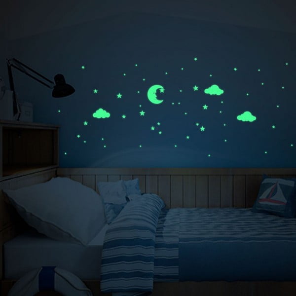 Стикери за стена Луна и облаци - Ambiance-image-2