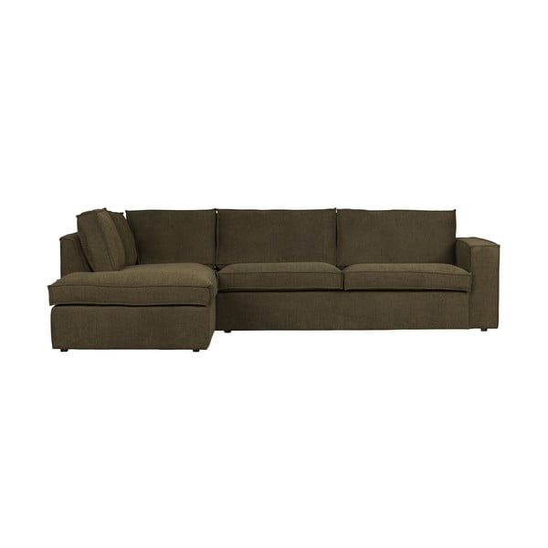 Тъмнозелен ъглов диван , ляв ъгъл Freddie - WOOOD