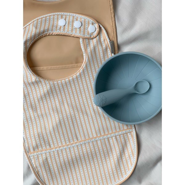 Сини/сиви бебешки лъжички в комплект от силикон 2 бр. Midnight Mix – Cam Cam Copenhagen-image-1