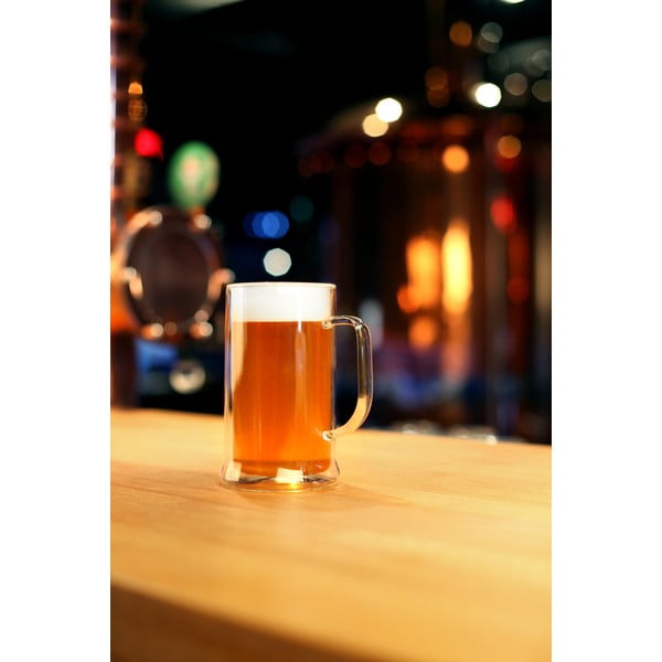 Стъклена чаша за бира 500 ml Amo – Vialli Design-image-3