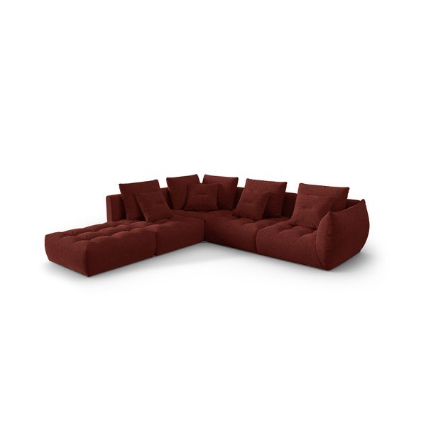 Червен  ъглов диван (ляв ъгъл/L форма) Bloom – Micadoni Home-image-2