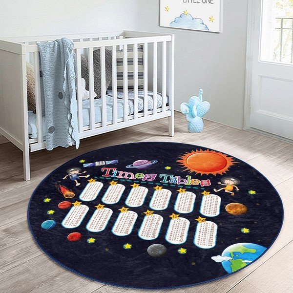 Черен детски килим ø 80 cm Comfort - Mila Home-image-4
