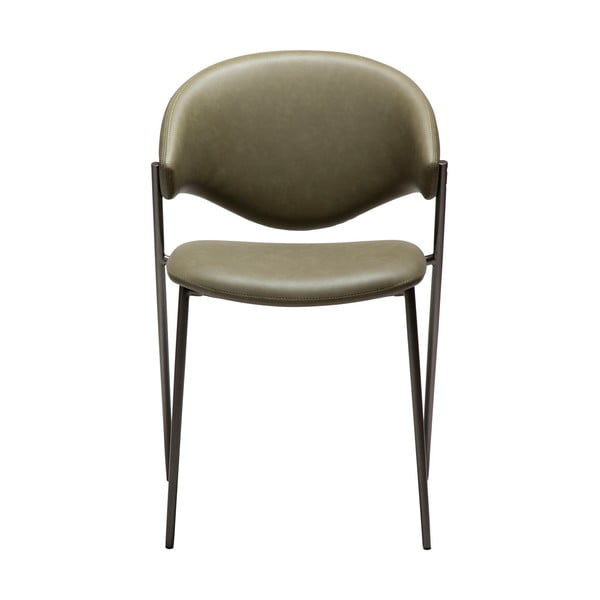 Трапезен стол от имитация на кожа в цвят каки Zone – DAN-FORM Denmark-image-1