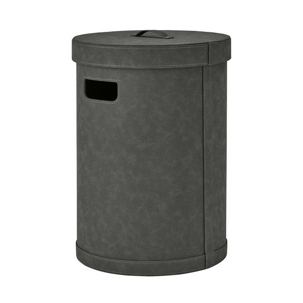 Тъмносив кош за пране от изкуствена кожа Sahla M – Blomus