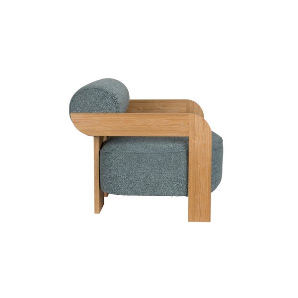 Сиво-синьо кресло от букле Oolong – Zuiver-image-4