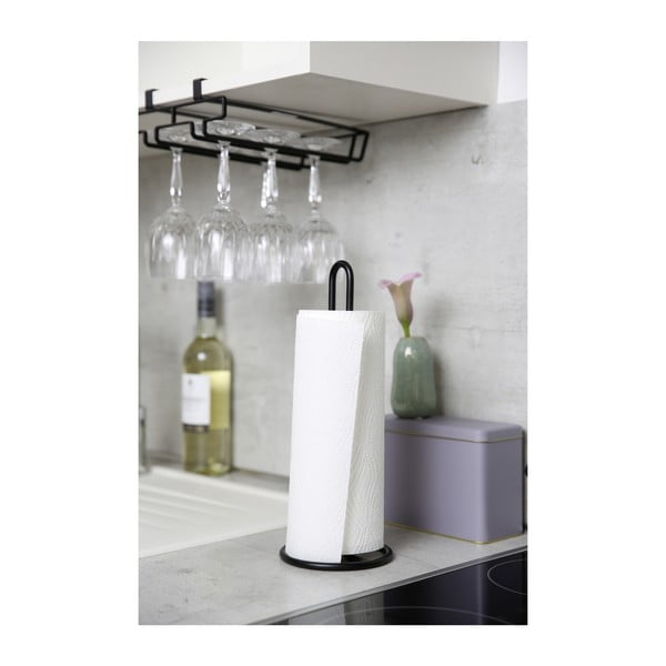 Черна стойка под стъкления рафт - Wenko-image-3