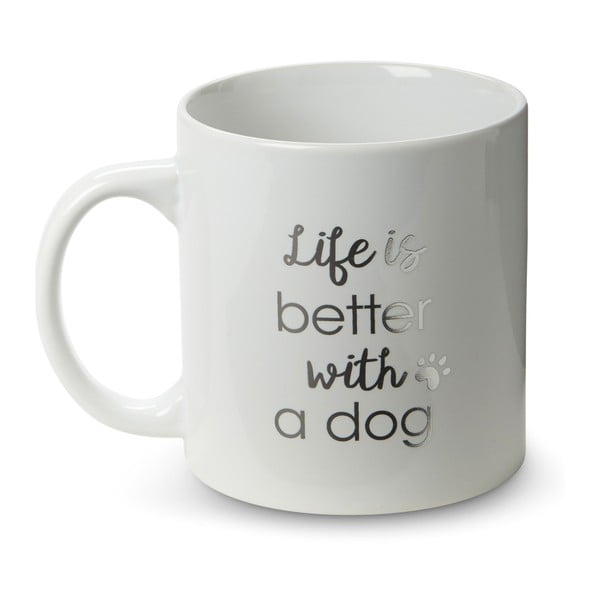 Керамична чаша Животът е по-добър с куче, 300 ml - Tri-Coastal Design